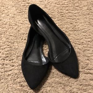 Black Pointed Toe Flats